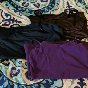 Lot of 3 Cami Spaghetti Strap Tanks medium